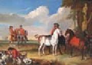 unknow artist Horses and Hunter China oil painting reproduction